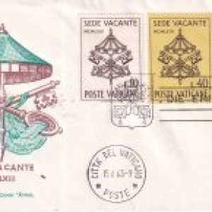Vaticano 1963 – Sede Vacante MCMLXIII Busta Fdc/first day Roma