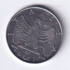 Regno d’Italia 1940 – Moneta L. 1 magnetica XXVIII in ottimo stato