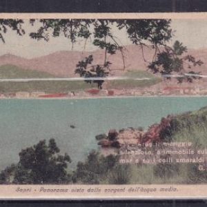 Sapri (Salerno) Panorama visto dalle sorgenti dell’acqua media – Cartolina non viaggiata