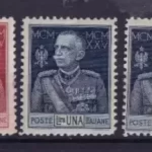 Regno d’Italia 1925/26 – Giubileo del Re DENT. 11 serie 03v. nuovi Mnh