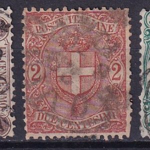 Regno d’Italia 1896/97 – Stemma di Savoia serie 02v. usati