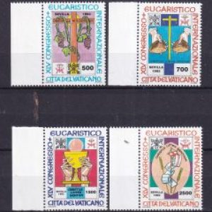 Vaticano 1993 – 45° Congresso Eucaristico Internazionale Sevilla – Serie 04v. nuovi Mnh