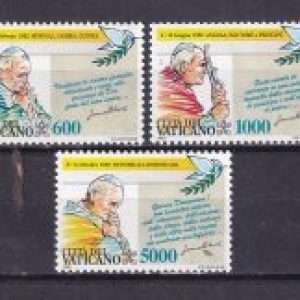 Vaticano 1993 – I viaggi del Papa nel mondo nel 1992 – Serie 03v. nuovi Mnh
