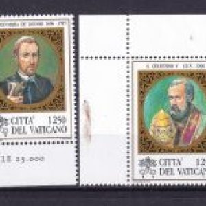 Vaticano 1996 – San Celestino V e San Alfonso Maria dé Liguori serie 02v. nuovi Mnh