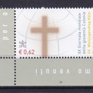 Vaticano 2005 – 20° Giornata Mondiale della Gioventù Colonia serie 01v. nuovo Mnh