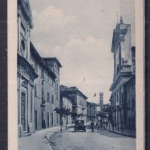 Pergola – Duomo e via Umberto I – Cartolina non viaggiata