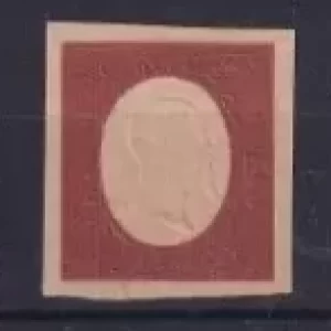 Sardegna 1854 – Effigie Vittorio Em. II – Diciture a secco in rilievo 40c. rosso – FALSO-