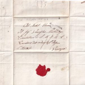 Prefilatelica 1836 da Milano a Venezia – Lombardo Veneto con testo