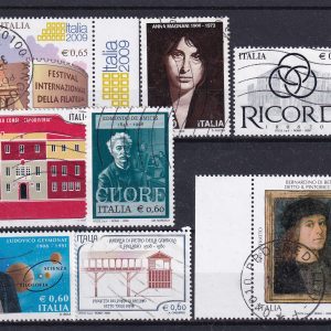 Repubblica italiana 2000-2017 / Collezione valori usati in serie, annate, angoli di foglio e quartine